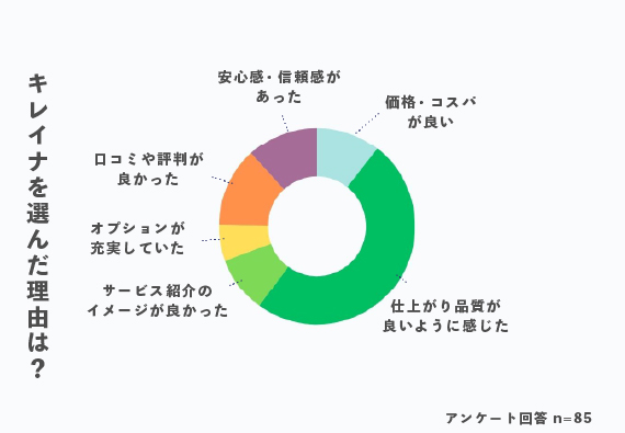 キレイナを選んだ理由